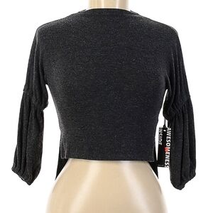 OMAMImini Hi Lo Charcoal Gray Sweater